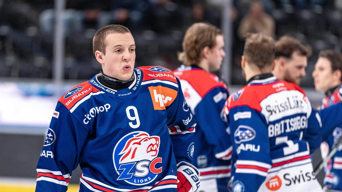 ZSC-Stürmer Vinzenz Rohrer präsentierte sich mit neuem Look