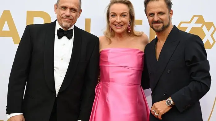 Initiator Gery Keszler rief und sie alle kamen: Präsidentin der Festspiele Kristina Hammer und „Jedermann“ Philipp Hochmair.