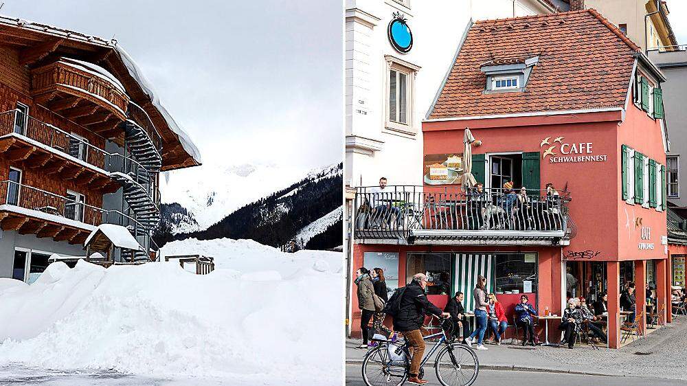 Zweigeteilte Steiermark: Im Norden Schnee, im Süden Frühlingsgefühle