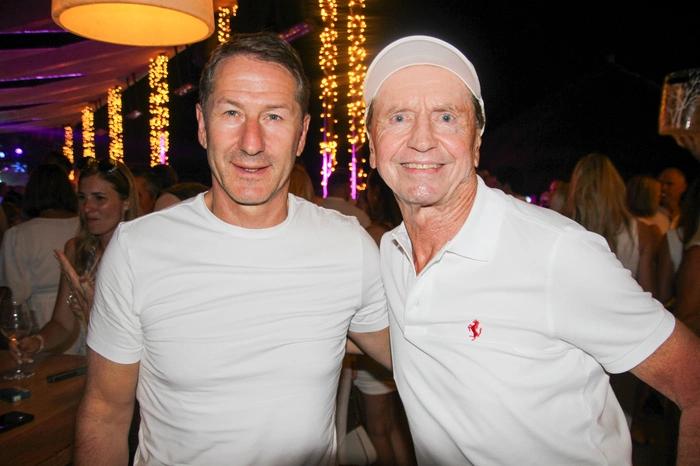 Auch Franco Foda und Heribert Kasper genossen die Fete Blanche am Ankerpunkt