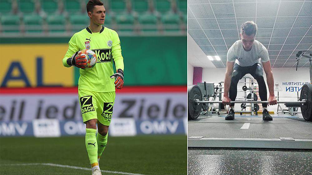 Casali hat den ersten wichtigen Schritt gemacht. Auch im Sportpark Klagenfurt trainiert er an seiner Athletik.