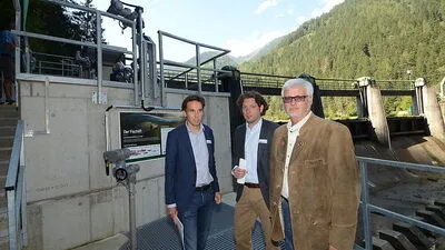 Christian Prugg, Christian Tengg und Manfred Freitag beim neuen Fischlift