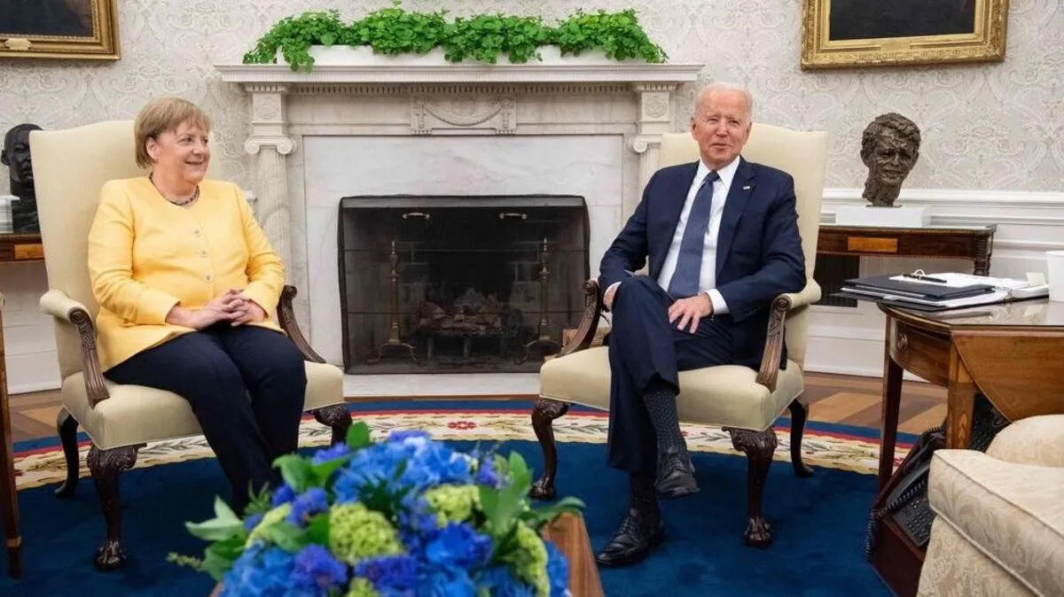 Entspannte Atmosphäre: Angela Merkel zu Gast bei Joe Biden