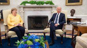 Entspannte Atmosphäre: Angela Merkel zu Gast bei Joe Biden