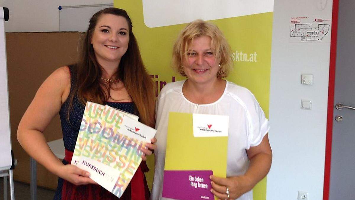 Lisa Glatz (links) und Beate Gfrerer mit neuem Programm	