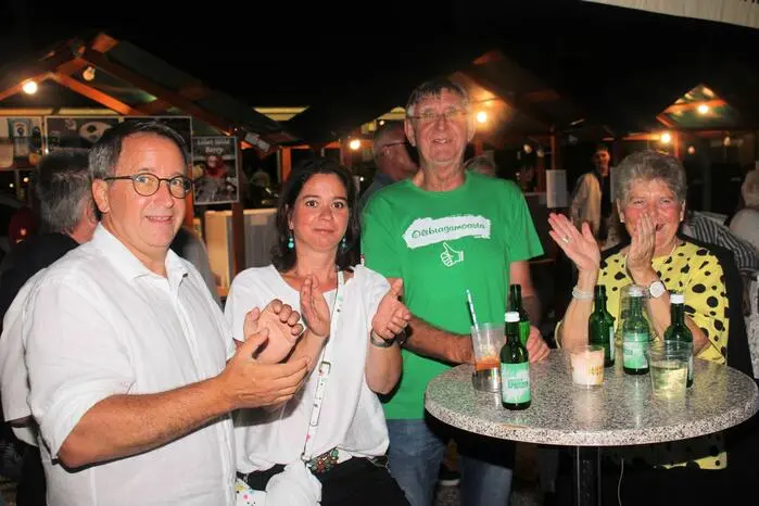 Beste Stimmung bis spät in den Abend. 