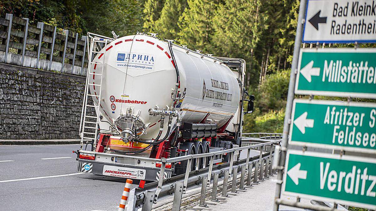 Laut Gemeindevertretern gibt es am Millstätter See und im Gegendtal eine starke Zunahme des Schwerverkehrs. Daraus resultieren Lärm und Sicherheitsbedenken