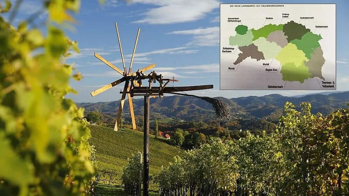 So werden die elf Erlebnisregionen gegliedert sein