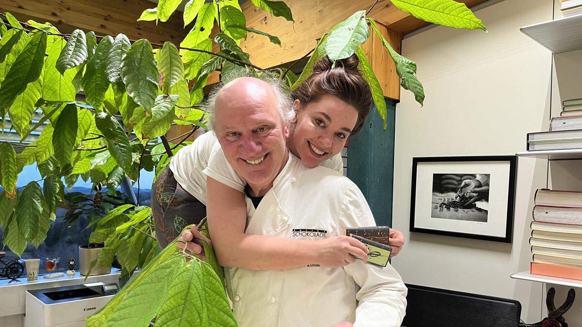 Vater Josef Zotter mit Tochter Julia Zotter