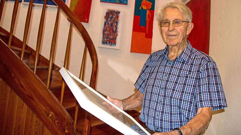 Nach seiner Pensionierung als Hauptschuldirektor entdeckte Hermann Germ seine Leidenschaft fürs Malen