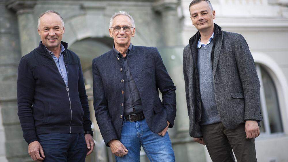 Robert Kruschitz, Werner Koch und Michael Gfrerer bilden die neue Spitze der Personalvertretung 	