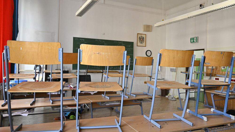 Keiner da: An mehr als 50 Prozent der steirischen Schulen waren an diesem Montag gar keine Schüler unter 14 Jahre. Alle über 14 Jahre sind ohnehin zu Hause
