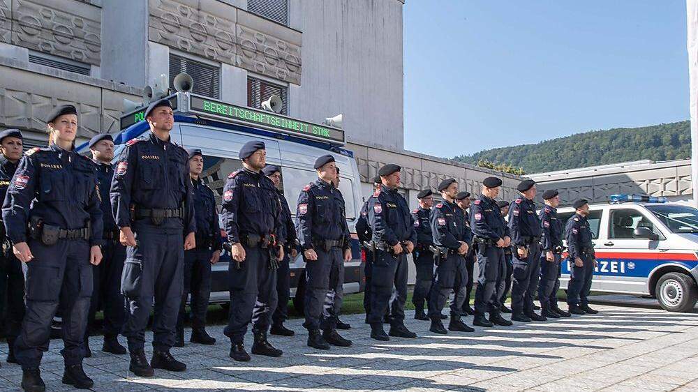 Neu aufgestellt: Die Bereitschaftseinheit der steirischen Polizei