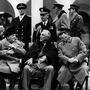 Winston Churchill, Franklin D. Roosevelt und Josef Stalin auf der Konferenz von Jalta 