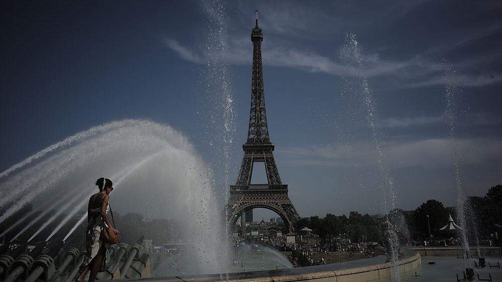 Die Bevölkerung in Paris sucht die Abkühlung