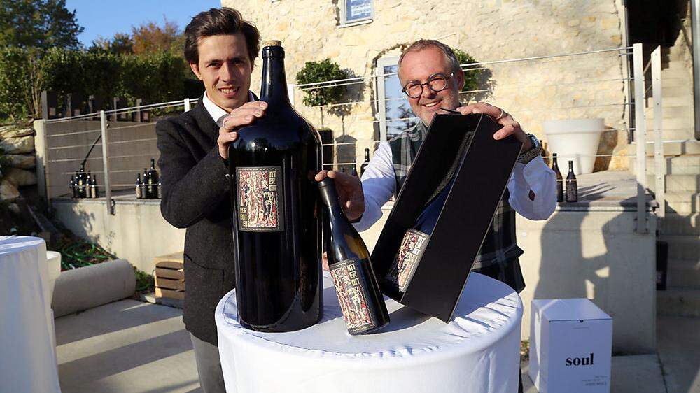 Albert Kriwetz und Armin Tement präsentierten ihren &quot;verbotenen“ Wein 
