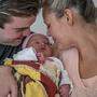 Johanna, das steirische Neujahrsbaby 2023, kam um 40 Sekunden nach Mitternacht in Hartberg zur Welt.