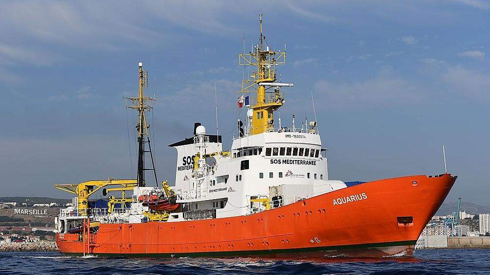 Ein anderes Rettungsschiff, die &quot;Aquarius&quot; von &quot;Ärzte ohne Grenzen&quot; hat am 1. August Marseille verlassen.