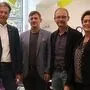 Bürgermeister Fritz Kratzer, Philip Hiden, Thomas Feichtenhofer und Monika Vukelic-Auer