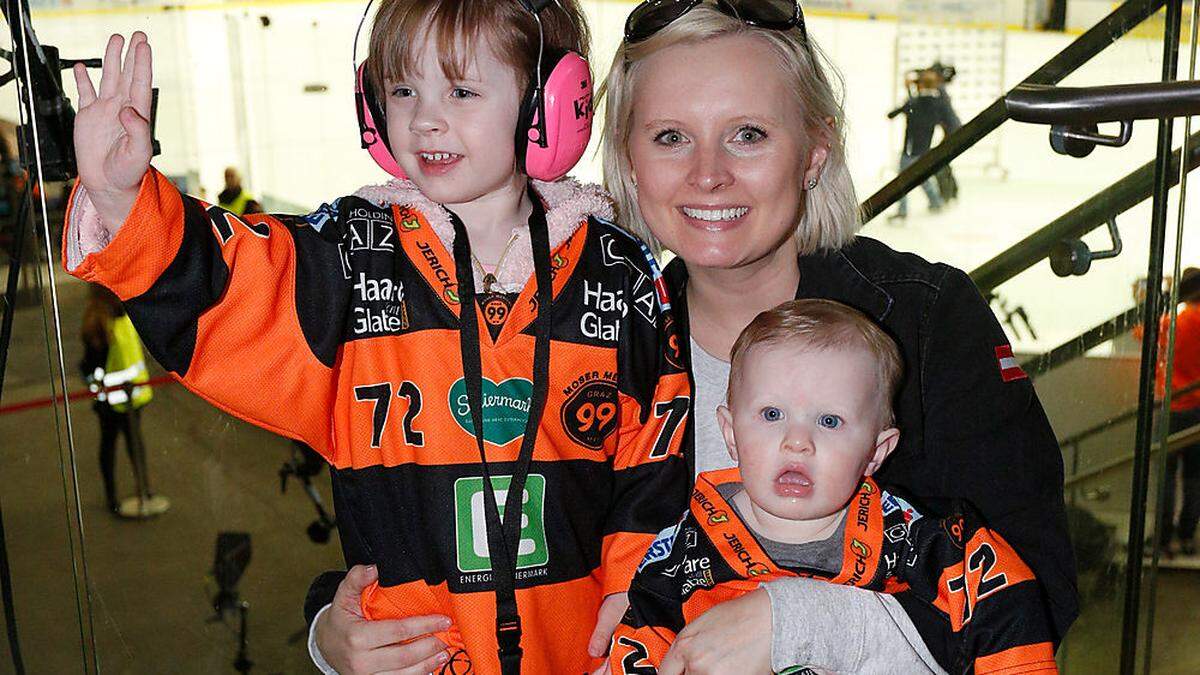 Die größten Fans: Lenora, Hannah und Finley Moderer