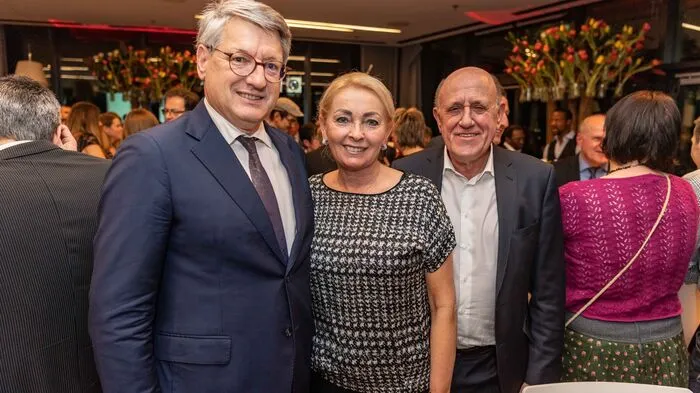 Jean-Erich Treu (r.) mit Gattin und Styria-Vorstand Kurt Kribitz