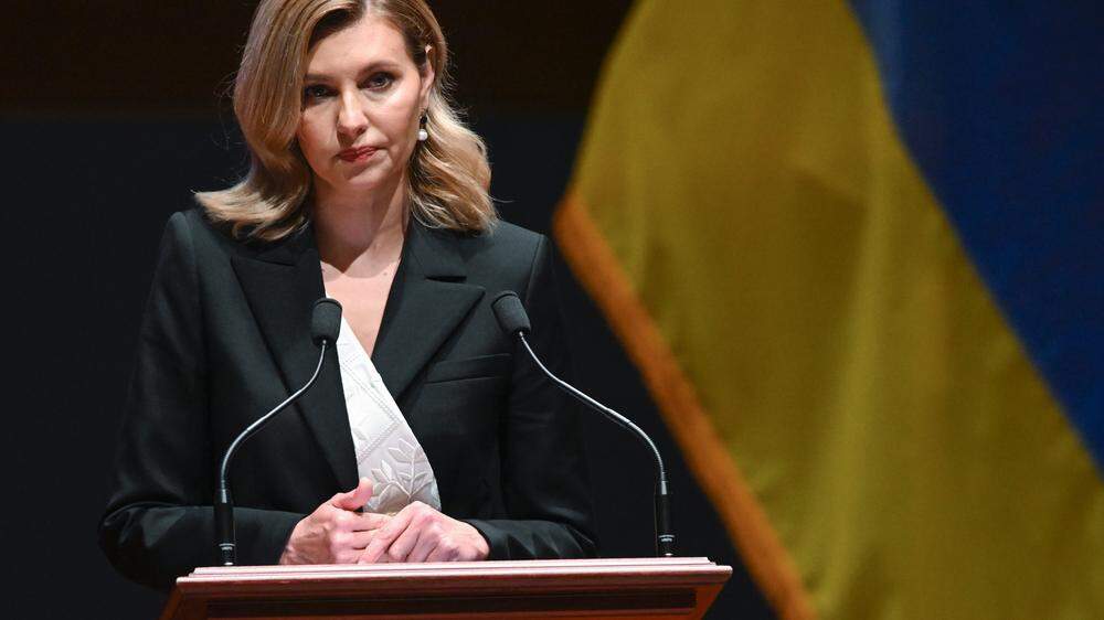 Olena Selenska, Gattin des ukrainischen Präsidenten. 