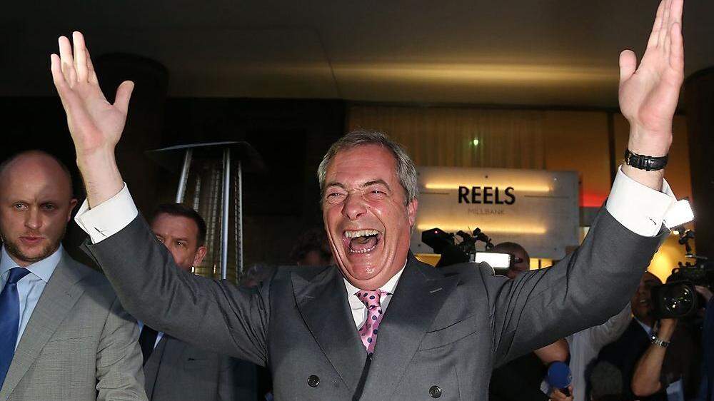 Endlich weg: Nigel Farage