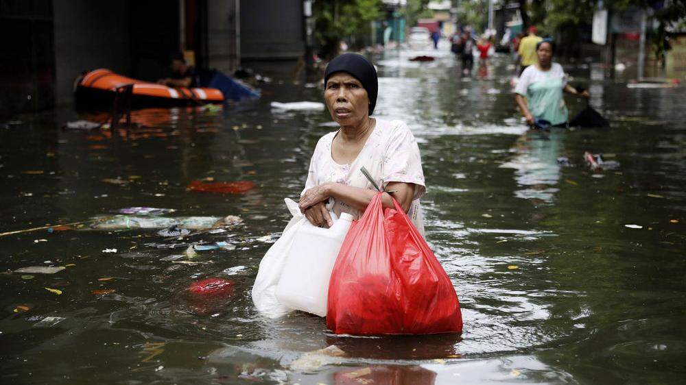 Überflutete Hauptstadt Jakarta