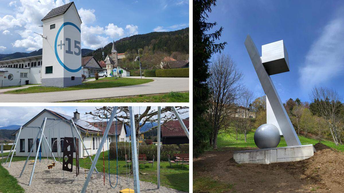 Einige Kunstwerke und ein Motorikpark in Neuhaus