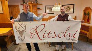 Wirtshaus Ritschi: Vorbesitzer Andreas Tatzl (jetzt Bodenbauer) und Manuel Haellmeister, der aktuelle Betreiber