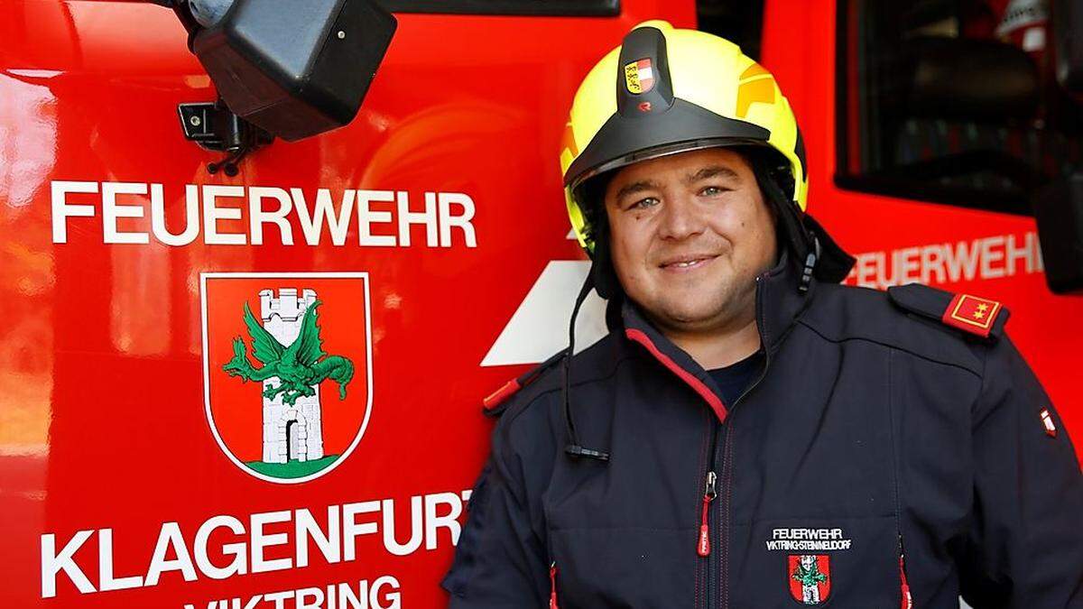 Harald Morak ist der Kommandant der Freiwilligen Feuerwehr Viktring Stein/Neudorf