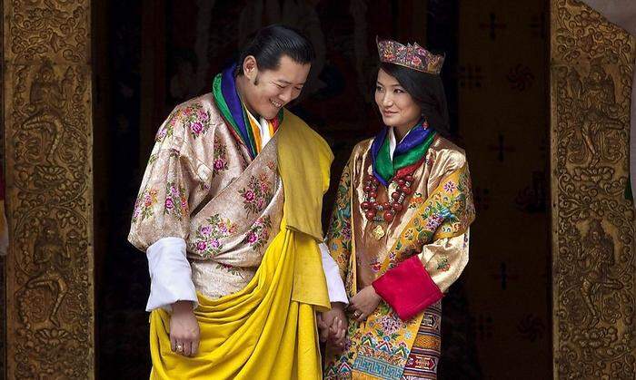 Bhutans Königspaar: Jigme Khesar Namgyal Wangchuck und Jetsun Pema