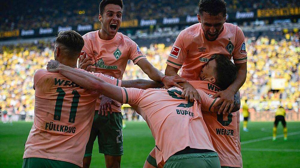 Werder Bremen bejubelte eine unglaubliche Schlussphase in Dortmund