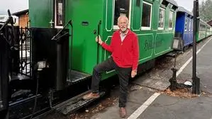 Helmut Poglitsch (73) ist Lokführer und Betriebsstellenleiter des Stainzer Flascherlzugs