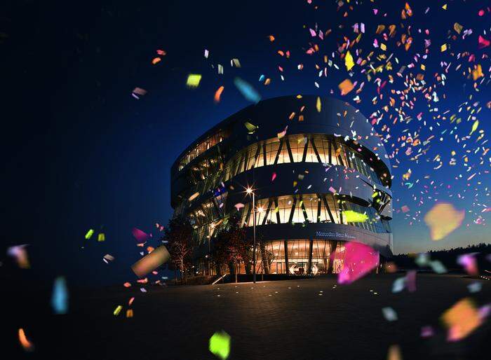 Das Mercedes-Benz-Museum in Stuttgart