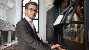 Sebastian Trinkl ist leidenschaftlicher Organist und kommt ursprünglich aus Leoben