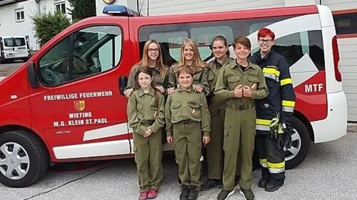 Die Jugend der FF Wieting trifft sich alle zwei Wochen zur Übung