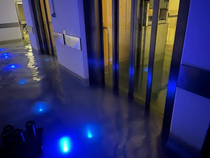 Der Keller steht im Südpark unter Wasser