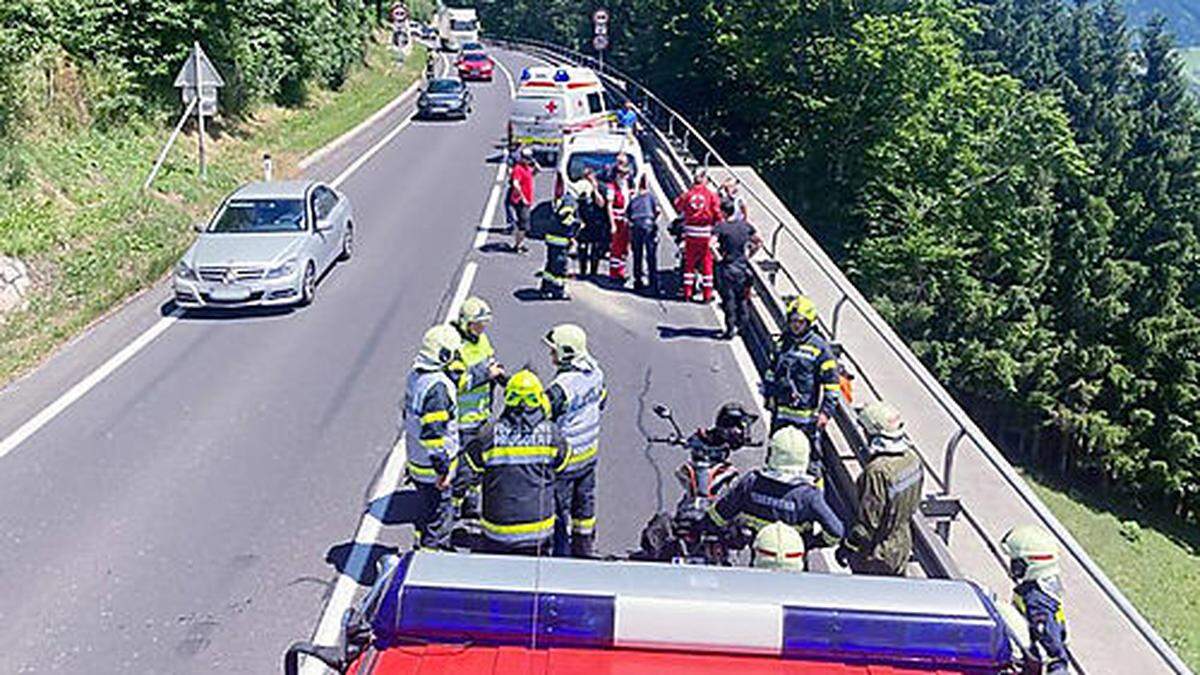 Unfall auf der B320 zwischen Pruggern und Gröbming