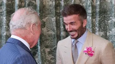 König Charles und David Beckham
