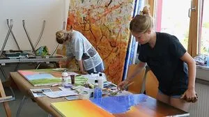 Das bildnerische und künstlerische Gestalten war nur ein Angebot in der ersten Woche der Sommerhochschule