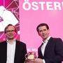 Start von 5G: Andreas Bierwirth, CEO von T-Mobile und Bundeskanzler Sebastian Kurz 