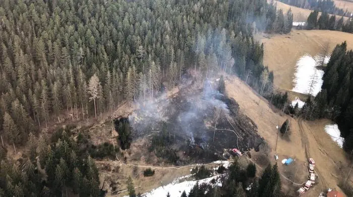 Ein Hektar Fläche geriet in Weitensfeld am Dienstag in Flammen