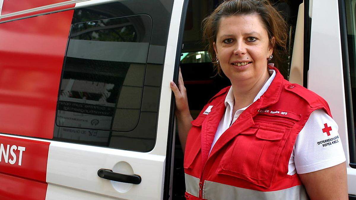 Sandra Zeber ist im Rettungsdienst tätig