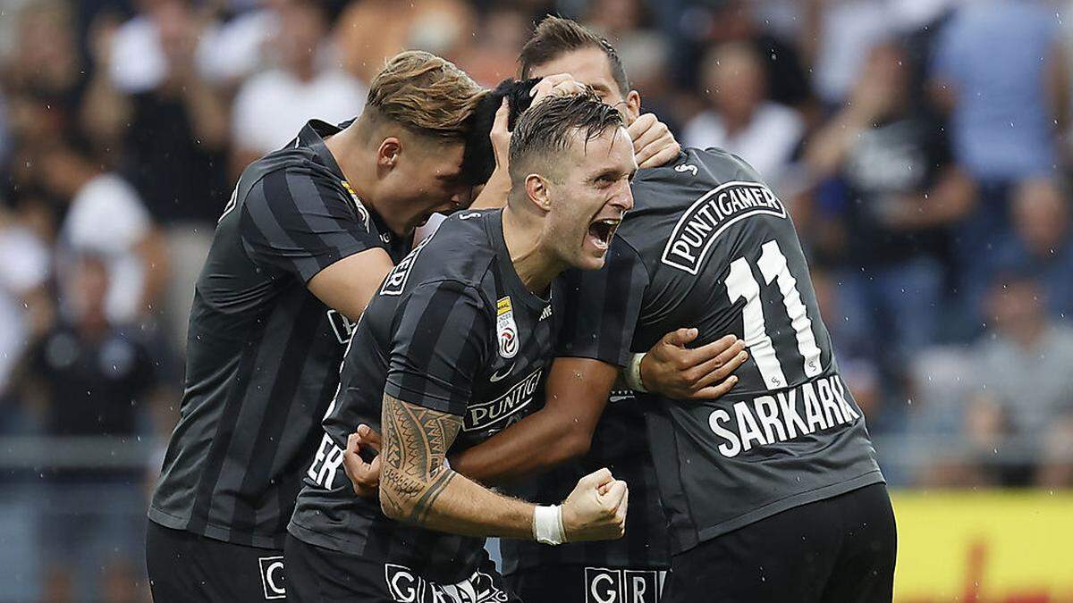 Der SK Sturm hatte in dieser Saison schon mehrere Gründe zum Jubeln.