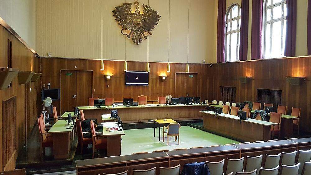 Der Schwurgerichtssaal im Straflandesgericht Graz