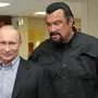 Kremlchef Wladimir Putin mit US-Schauspieler Steven Seagal 