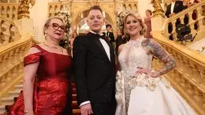 Modedesigner Herbert Traumüller in charmanter Begleitung