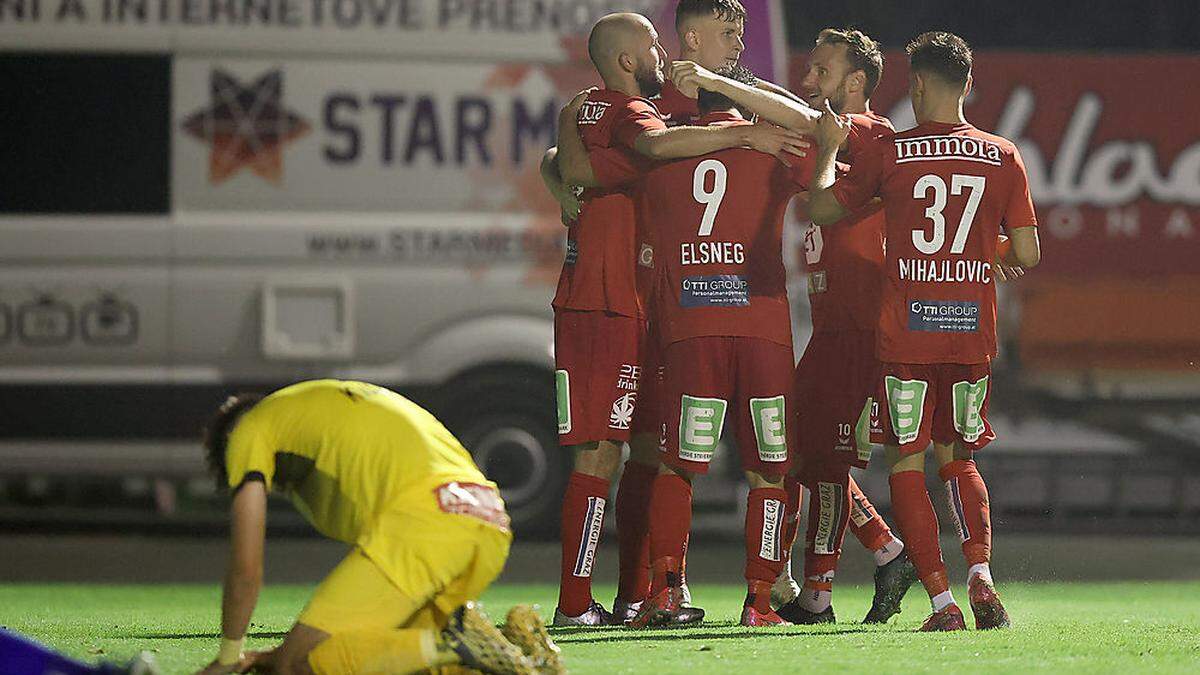 Der GAK jubelte über ein 2:0 gegen den Kapfenberger SV