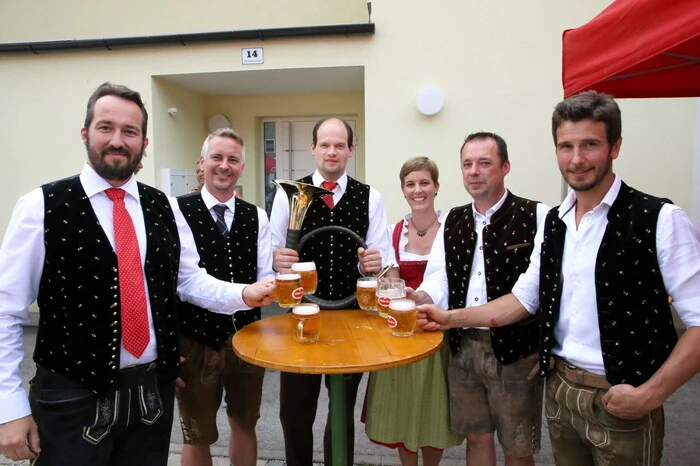 Auch die Jagdhornbläsergruppe Liebenfels (Wilfried Tomantschger) gab Proben ihres musikalischen Könnens.